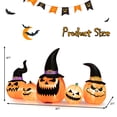 thumbnail image 2 of Gymax Décoration de Cour Citrouille Gonflable Halloween 4 Pieds avec Lumières LED Intégrées, 2 of 10