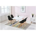 thumbnail image 4 of Best Master Mirage Modern 5-Piece Solid Wood Dining Set in Black, 4 of 4