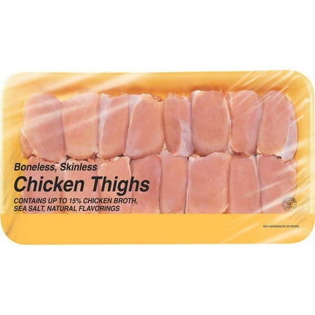 Chicken Thigh, Boneless, Skinless, 3.5-5.3 lbs - Walmart.com