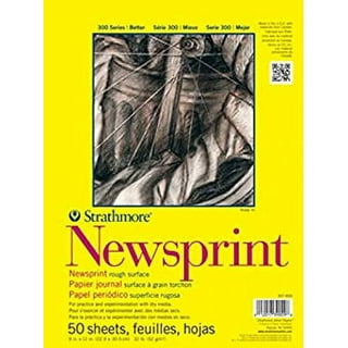 Jack Richeson Newsprint Pad, White, 100 sheets, 18 x 24
