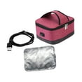 thumbnail image 2 of jifeng Boîte à Lunch Chauffante Sac Chauffant pour Aliments Repas Réchauffage avec Fermeture Éclair Boîte à Lunch Électrique Rouge, 2 of 9