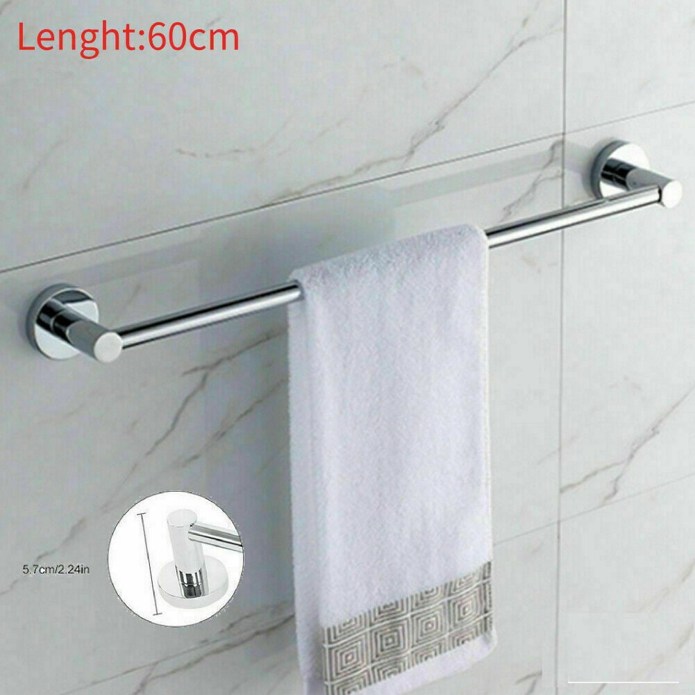 30-60cm Bath Towel Holder Bathroom Towel Rack No Punch Towel Holders Bathroom 
