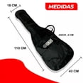 thumbnail image 2 of Funda para Guitarra Electrica Generica Asa Reforzada Impermeable Blanco, 2 of 5