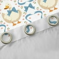 thumbnail image 4 of Homewish Kawaii Duck Goose Animal Blackout Curtains Set of 2 (52x84 Each), Cartoon Bow-tie Window Curtains, Cute Flower Floral Curtains and Drapes, Curtains and Drapes Room Decor, 4 of 6