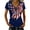 Dark Blue, variant on MEICHEN Women Graphic Casual T Shirt Short Sleeve Tee Tops Summer Fashion Clothing for Women