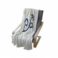 thumbnail image 4 of Jacob Soft Flannel Fleece Throw Blanket, Name with Modern Calligraphy Letter Design Popular Newborn Baby Name, Cozy Plush for Indoor and Outdoor Use, 70" x 90", Dark Blue Mustard, by Ambesonne, 4 of 6