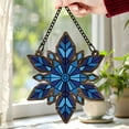 thumbnail image 4 of Lotusprinthandmade Snowflake Winter Holiday Custom Shape Window Hanging Suncatcher 3.5in – Window Hanging With Snowflake Winter Holiday Theme, 4 of 4