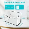 thumbnail image 3 of Mail Organizer Countertop Mail Holder Acrylic Mail Sorter for Desk Envelope Holder for Wall Office School, 3 of 5