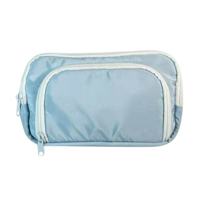 Yhmxh Estuche de gran capacidad para lápices, bolsa para lápices para estudiantes, monedero, neceser, bolsa de almacenamiento de papelería para oficina, bolsa para jóvenes y escuela.
