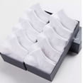 thumbnail image 1 of Calcetines de verano para hombre, de color liso, negros, blancos y grises, calcetines tobilleros unisex de corte bajo, transpirables, calcetines bajos, 1 of 5