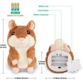 thumbnail image 3 of Toddlers Toys for 2 3 Year Old Talking Hamster Repeats What You Say, Talking Interactive Toy Repeating Birthday Gift, Kids Toys for Boys Girls Gifts for 1.5+ Year Old Kids, Baby, Child, 3 of 7
