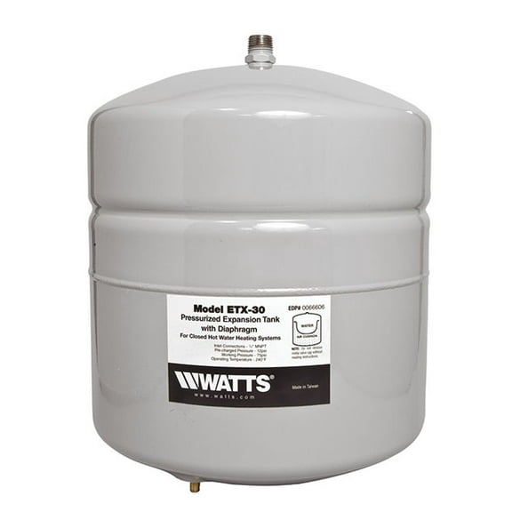 (Price/Each)Watts Regulator ETX30 0066606 1/2" Diaphragm Type Expansion Tank Replaces Et30