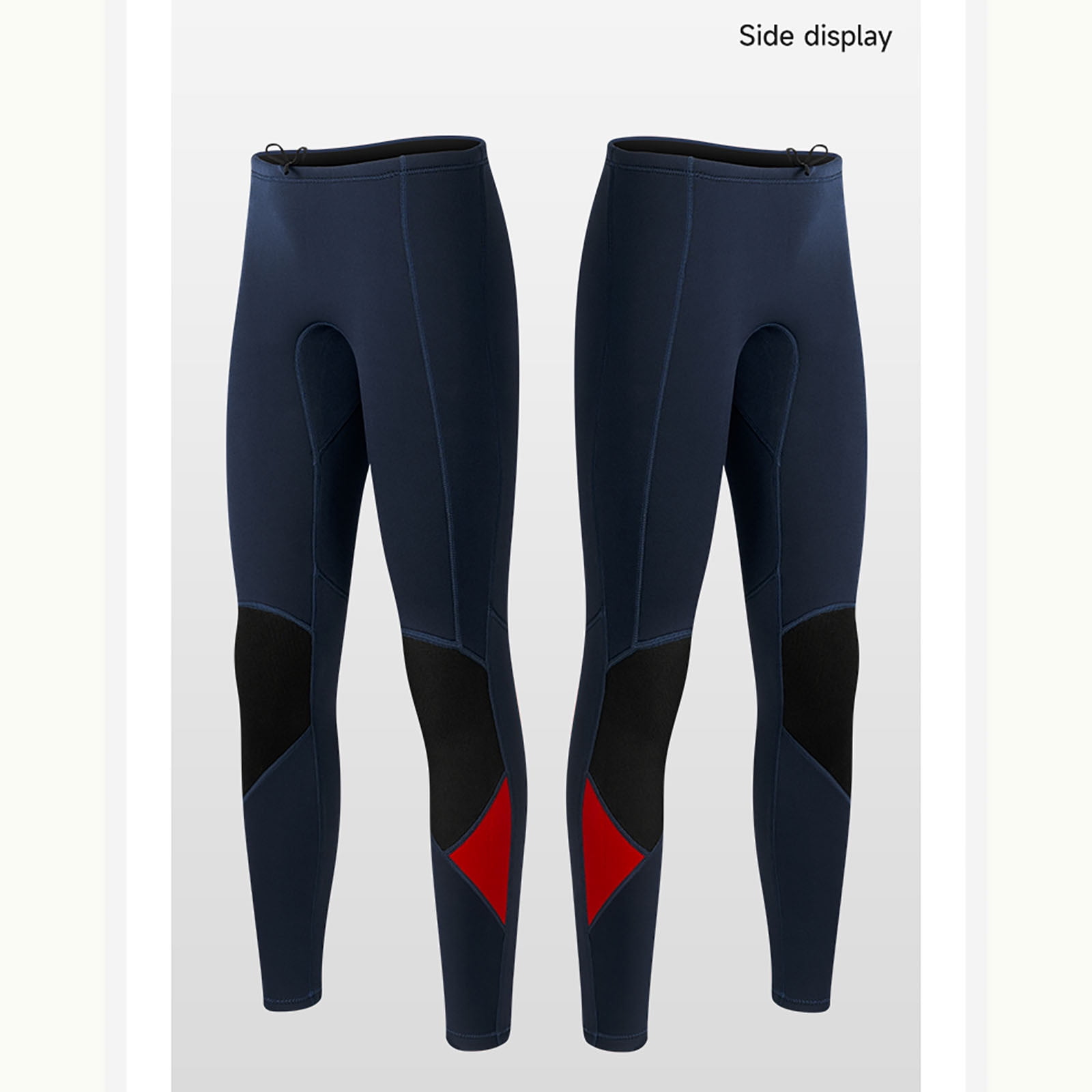 Swim Trunks for Men Drawstring Elastic Waist Thermal Wetsuits Mens Casual Color Block Stretchy Slim Compression Diving Surfing Swimming Pants