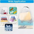 thumbnail image 6 of 10× Large Clear Shoe Bag Storage Transparent for Travel w/ Rope 12×16in Portable, 6 of 7