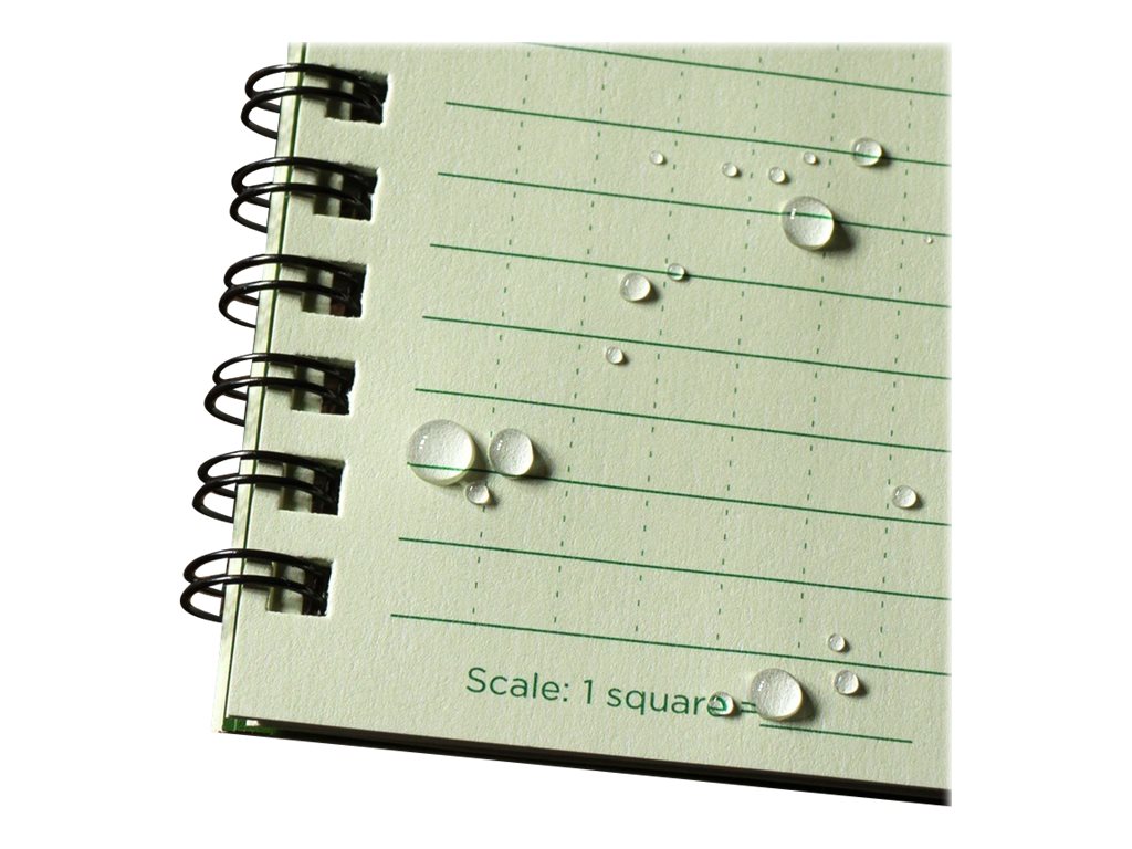 Rite in the Rain 6.625"x8.5" Side Spiral All-Weather Notebook Green