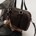 thumbnail image 4 of JZROCKER Fashionable Faux Sueded Handbag with Top Handle Spacious Velvets Crossbody Bag, 4 of 20