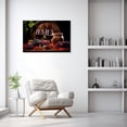 thumbnail image 2 of ZHONGYUTONG Wine Wall Art Canvas Kitchen Picture Wall Decor Red Grape Wine Barrel Print Painting for Bar Framed (12.00" x 18.00"), 2 of 5