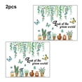 thumbnail image 3 of sweethay 2 piezas pegatina de pared dormitorio sala de estar calcomanía decorativa arte papel tapiz autoadhesivo decoración de carteles Decoración del hogar sweethay HA078724-00, 3 of 6