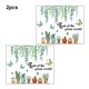 thumbnail image 3 of Adhesivo de pared Inteprter de 2 piezas calcomanía decorativa para dormitorio arte de dibujos animados PVC, 3 of 6