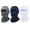 Gray+ Blue+White, variant on 3Pcs Cycling Face Mask Quick Drying Breathable Lightweight Full Face Cover Mask Protector for Outdoor Sports Riding (Gray+ Blue+White)