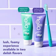 Hello Whipped Fluoride Toothpaste, Minty Foam Toothpaste, Mellow Mint Dream, 4.0 oz