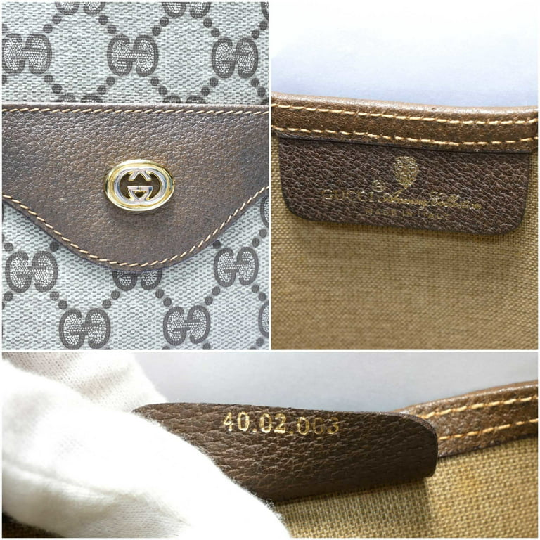 Gucci Messenger Burgundy Leather Shoulder Bag Vintage 1980s