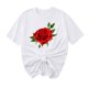 thumbnail image 1 of Camisetas de Manga Corta para Mujeres, Camiseta de Cuello Redondo Impresa de Moda, Primavera Y Verano Casual, 1 of 8