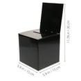 thumbnail image 2 of OULII 6pcs Feedback Box Paper Box Black Elegant Design for Donation Events and Raffles, 2 of 8