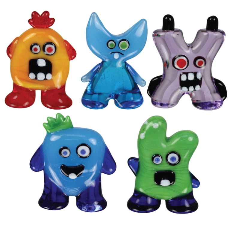 PeePs Glass World Miniature Glass Figurines, 5-Pack, ZoEy/HaRLeY