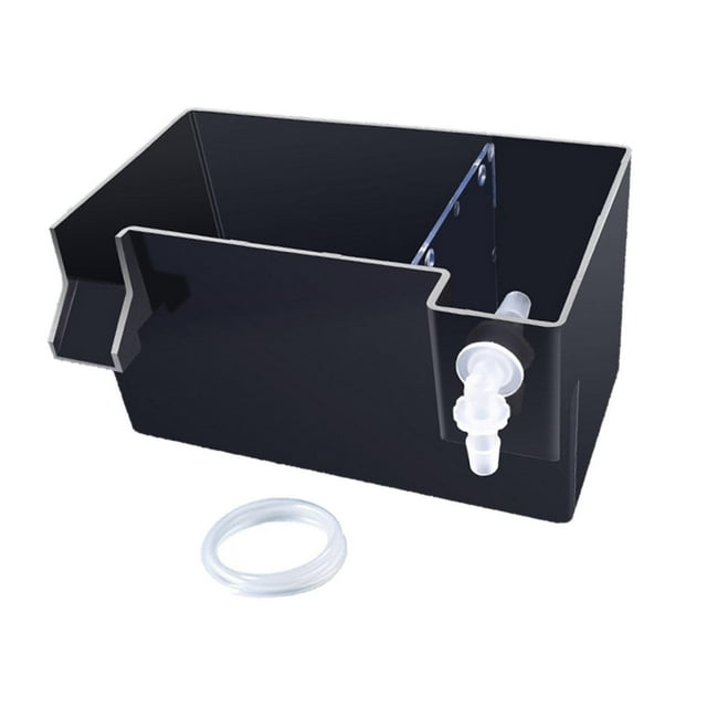 kurtrusly Aquarium Hang on Filter Box Drip Flow Fish Box Tank Filter Top Waterfall Box Black 18x10.5x10cm