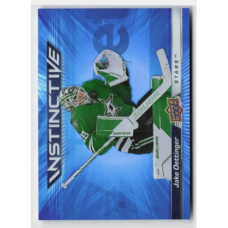 2023-24 Upper Deck Series 2 Instinctive IN-5 Jake Oettinger Dallas Stars Hockey Card