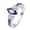 Silver, variant on Xinyolin Colorful Cubic Zirconia Luxury Fashion Ring - Trendy Finger Ring for Banquet