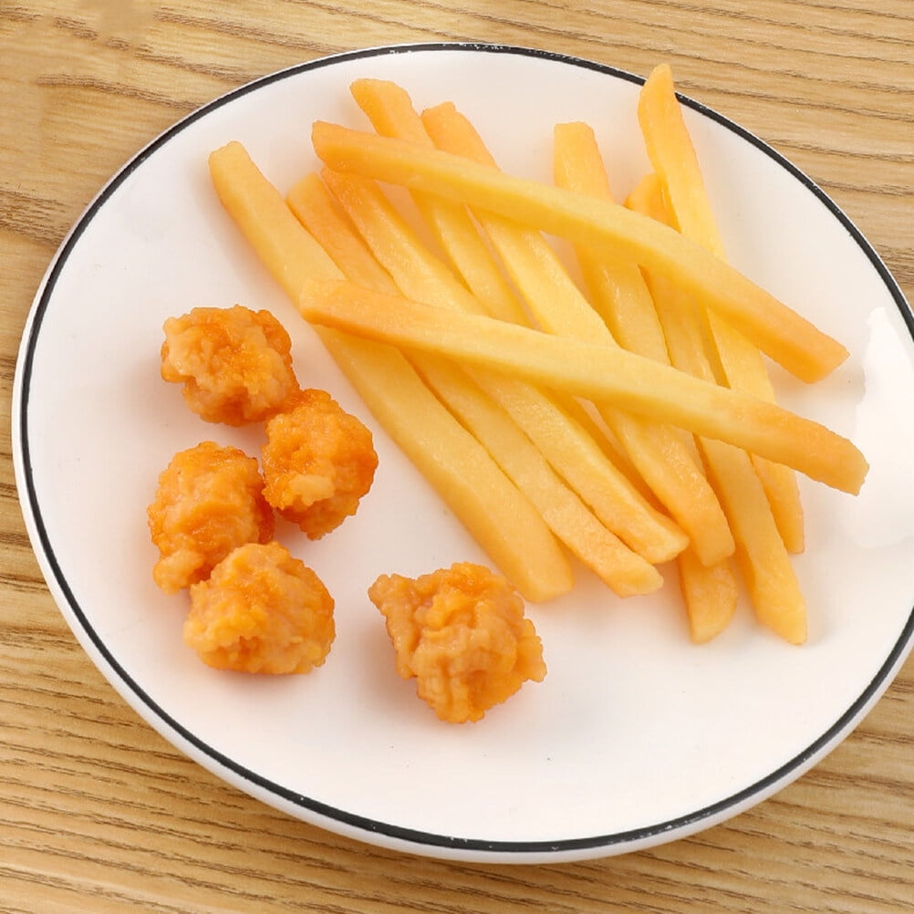 15pcs Simulation Cooked French Fries Chicken Nuggets Model Fake Play Food Model Walmart