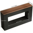 thumbnail image 3 of 55" Wood Console Table with Storage, Modern Entryway Sofa Table for Living Room & Foyer, Black, 3 of 6