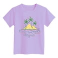 thumbnail image 1 of Vêtements pour Filles Été T-Shirts à Manches Courtes pour Filles Col Rond Hauts d'Été pour Adolescentes Vêtements pour Fillettes 4-5 Ans Vêtements Mignons pour Filles, 1 of 4