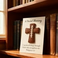 thumbnail image 5 of Leutsin A Pocket Blessing - Baseball Football Softball Cross Edition,Handmade Pocket-Sized Cross Gift for Christian Athletes,Inspirational Token for Teams & Youth Group Encouragement Decor,5.6", 5 of 7
