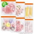 thumbnail image 1 of Reusable Freezer Bags, Extra-thick Leakproof Gallon Vegetable Snack Sandwich Bag, BPA Free Silicone Bags for Food Storage,Travel, Home Organization(6 Pack - 6 Extra Large), 1 of 6