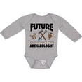 thumbnail image 3 of Inktastic Historian Future Archaeologist Boys or Girls Long Sleeve Baby Bodysuit, 3 of 5