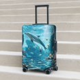 thumbnail image 6 of Pofeuu Underwater Dolphin Scene Print Luggage Suitcase Cover Protector Luggage Washable Covers Aesthetic for 18/24/28/32 inch Luggage（No luggage included）-X-Large, 6 of 7