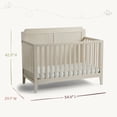 thumbnail image 6 of Little Seeds Little Seeds Sprig 6-in-1 Convertible Crib, Acorn, 6 of 13