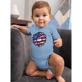 thumbnail image 2 of Patriotic Sunflower Bold Lineart Bodysuit Infant -Image by Shutterstock,  24 Months, 2 of 4