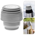 thumbnail image 4 of 2 tapones de repuesto para tapa de botella de vacío, compatibles con tapa de taza HAERS de 45 mm, de 500 ml a 1200 ml, para viajes al aire libre, de acero inoxidable, color gris, 4 of 8