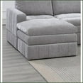thumbnail image 5 of Modern 5pc Modular Sectional Sofa Set – Gray Suede, Plush Triple-Layer Cushions for Living Room | Gray | Suede | Cushion Back, 5 of 18
