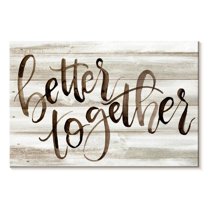 Elephant Stock Farmhouse Be's I Wall Art - Horizontal Canvas Wall Art - Living Room Wall Decor - Inspirational And Typography Canvas - White And Brown Decor By Jennifer Paxton Parker - 30" x 20"