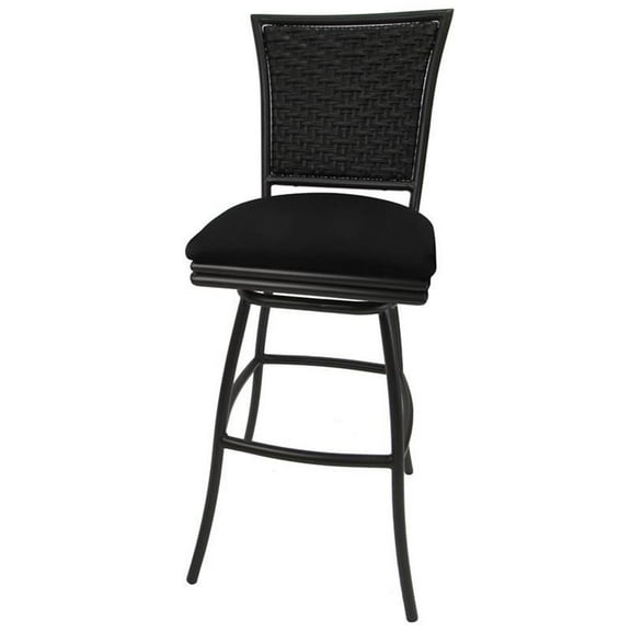 Outdoor Patio Extra Tall Spectator Swivel Armless Bar Stool 35" - Erin