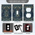 thumbnail image 3 of Yayeee Blank Wall Plate Cover 1-Gang 4.5"x2.7" Home Unused Decorative Outlet, Shadowy Forest Pattern, 3 of 7
