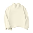 thumbnail image 2 of HIPYLO Tops for Girls 12-14 Boatneck Top Girls Square Neck Top Blank T Shirts Bulk Shirts Girls 10/12 Clothes Newborn Baby Clothes Girls Size 4t, Beige 6-12 Months, 2 of 9