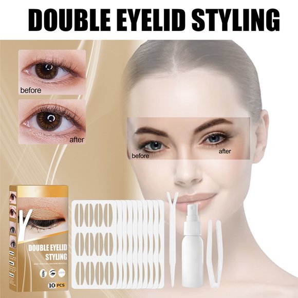 Rayas para párpados BuyWeek pegatinas dobles encaje de malla invisibles