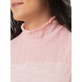 thumbnail image 4 of Lee Womens and Plus Smocked High-neck Tank Top, S-4X, 4 of 7