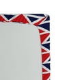 thumbnail image 2 of Ambesonne Americana Fitted Sheet, Half Triangles, Twin Size, Red Dark Blue and White, 2 of 2
